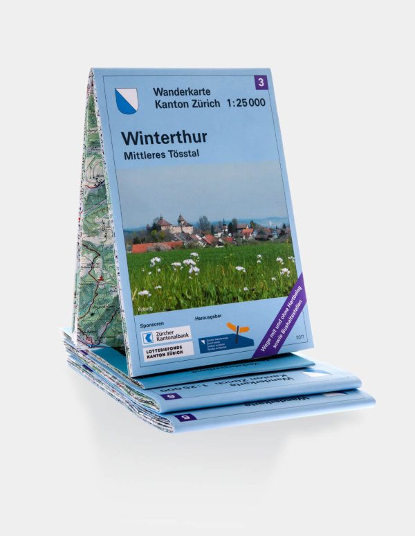 Wanderkarte Winterthur und mittleres Tösstal